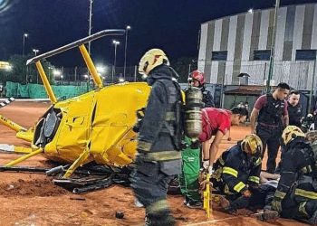 Cayó un helicóptero en un club de tenis de Capital: hay heridos :: Olé