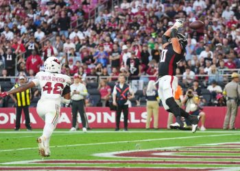 Cómo los Falcons intentaron (y fracasaron) conseguirle a su jugador con más tiempo un TD importante