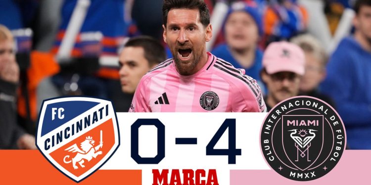 Show de Messi (gol y tres asistencias) para llevar al Inter Miami a la final de Conferencia