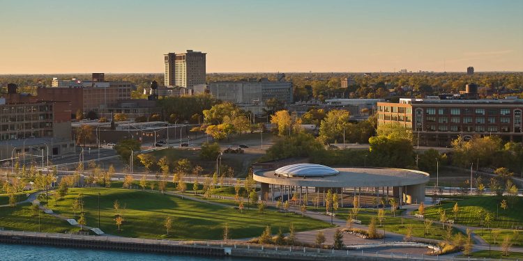 Cancha de baloncesto – Ralph C. Wilson Jr. Centennial Park / Adjaye Associates