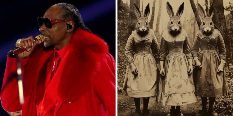 El medio tiempo de Snoop Dogg que guardó un oscuro secreto en las máscaras de conejo