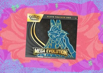 La mejor oferta de JCC Pokémon: Mega Evolution Mega Lucario Elite Trainer Box cerca del valor de mercado en Amazon