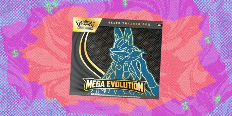 La mejor oferta de JCC Pokémon: Mega Evolution Mega Lucario Elite Trainer Box cerca del valor de mercado en Amazon