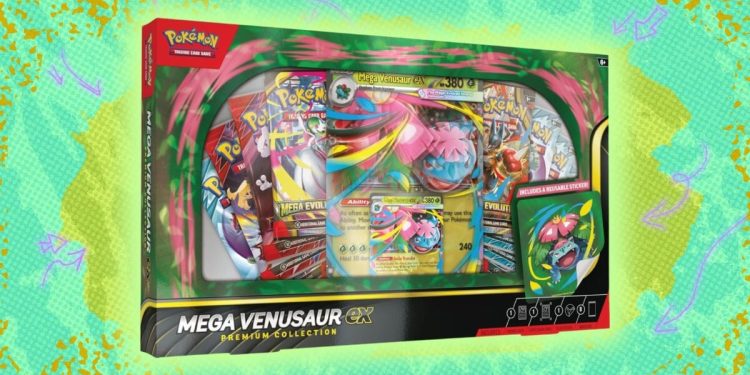 La mejor oferta de JCC Pokémon: Mega Venusaur ex Premium Collection $31,60 más barato en TCGplayer