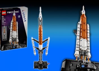 LEGO Technic NASA Artemis: la razón de 70 cm que muestra como función un vero lancio spaziale