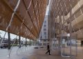 Sudarios de velo vegetal tejido propuestos para el centro de congresos de luca poian & frade arquitectos
