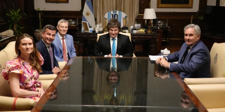 Javier Milei recibió en Casa Rosada al viceprimer ministro de Nueva Zelanda, David Seymour