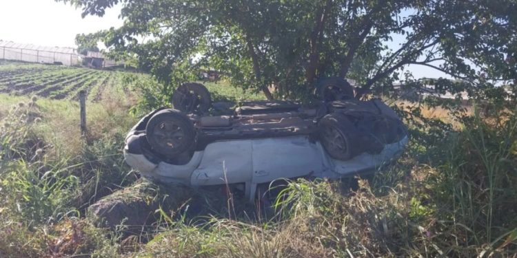 Recibió un mate mientras manejaba hacia la Costa, volcó y murió