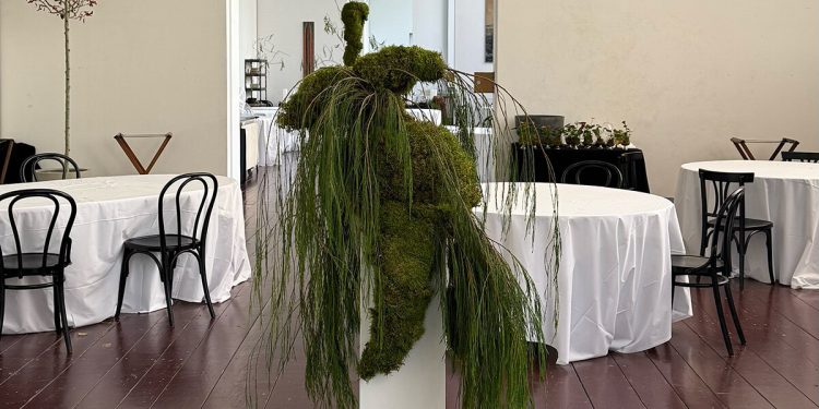 taubenkobel lleva el pop-up culinario VOGELFREI a Viena a través del arte botánico y luminoso