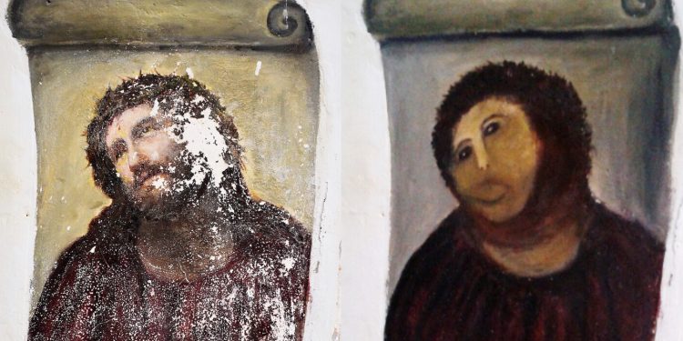 Muere Cecilia Giménez, autora de la famosa restauración del Ecce Homo que dio la vuelta al mundo: su historia