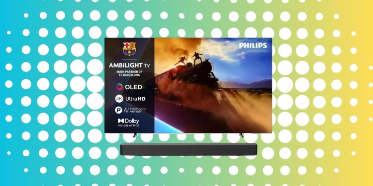 con Ambilight y barra de sonido