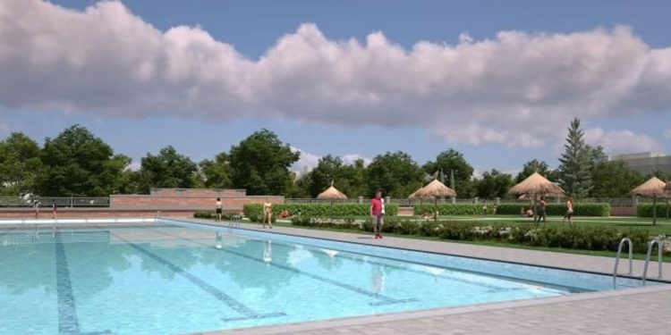 El inicio de las obras de Milla Canal, la gran playa urbana y centro deportivo de Chamberí, más cerca